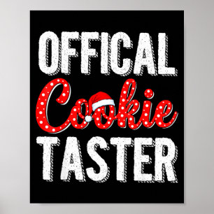 Cookie Taster Cookie Christmas Matching Couple Poster