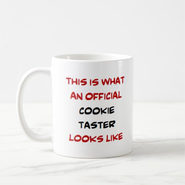 cookie taster, official coffee mug (Left)