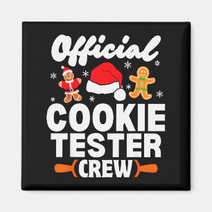 Cookie Tester Crew Christmas Baking Xmas Pajamas  Magnet