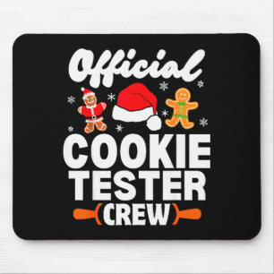 Cookie Tester Crew Christmas Baking Xmas Pajamas  Mouse Pad