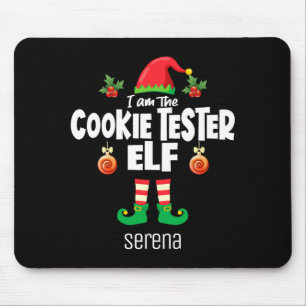Cookie Tester Elf Family Matching Christmas Name  Mouse Pad