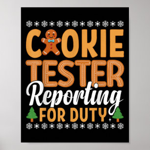 Cookie Tester Rerting For Duty Poster