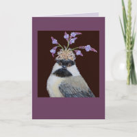 Cookie, the chickadee card