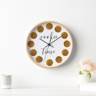 Cookie Time Chocolate Chip Cookie Kitchen Clock
