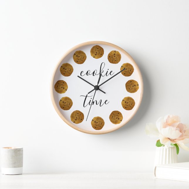 Cookie Time Chocolate Chip Cookie Kitchen Clock (Home)