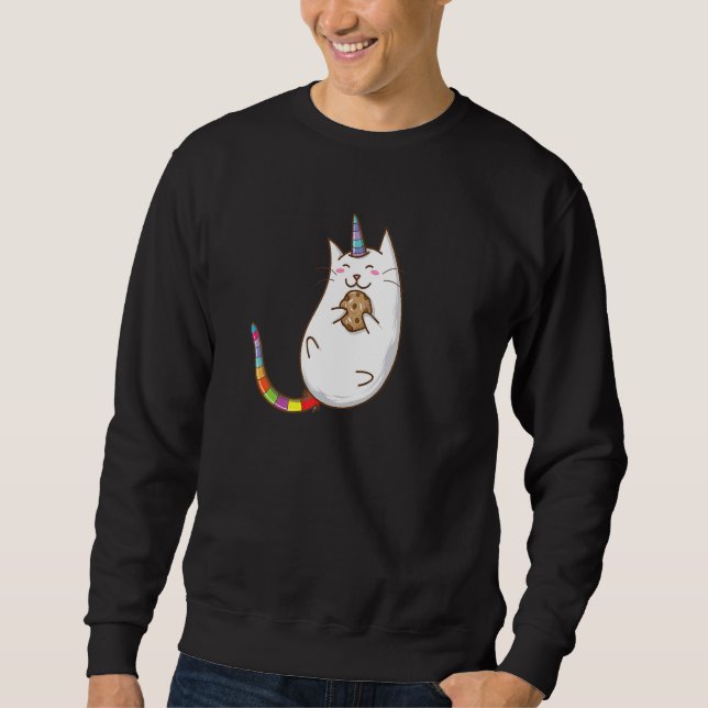 Cookie Unicorn Cat Sweatshirt (Front)