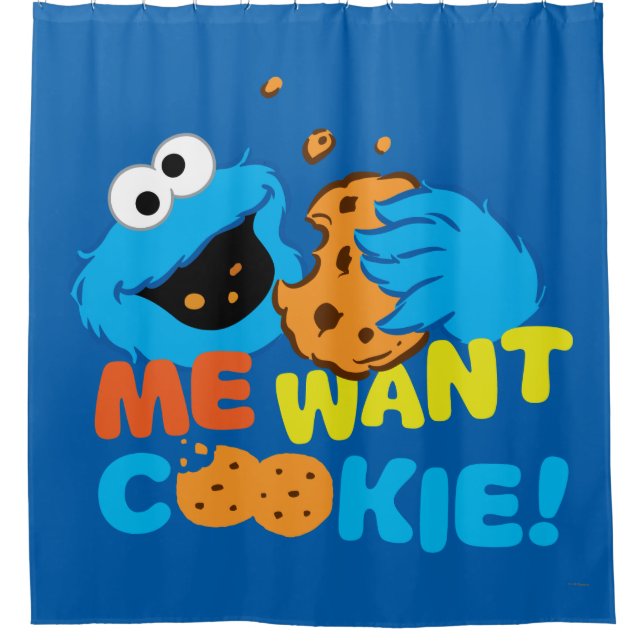Cookie Wants Cookie Shower Curtain (Front)