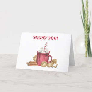 Cookies and cocoa baby shower Thank you  Card