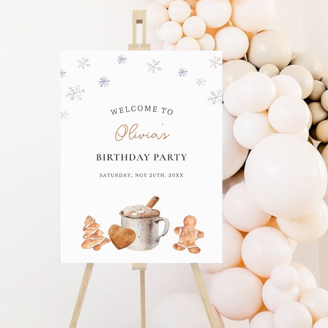 Cookies and Cocoa Birthday Welcome Poster (Creator Uploaded)