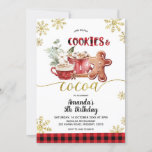 Cookies and Cocoa Christmas Winter Birthday Invitation<br><div class="desc">Cookies and Cocoa Christmas Winter Birthday Invitation</div>