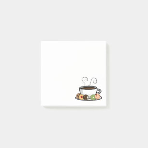 Cookies and coffee post-it notes