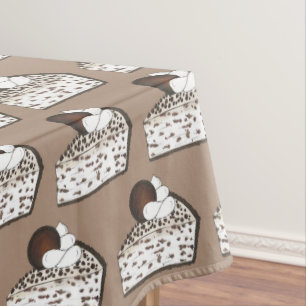 Cookies and Cream Pie Dessert Slice Picnic Food Tablecloth