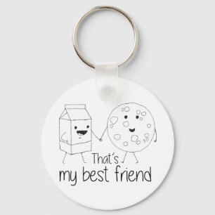 Cookies and Milk - Best Friends Key Ring