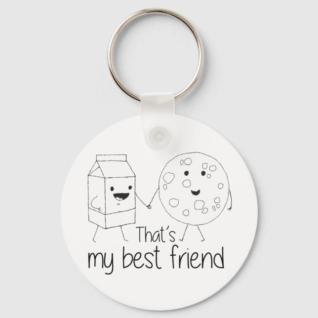 Cookies and Milk - Best Friends Key Ring (Front)