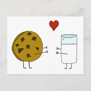 Cookies and Milk Postcard