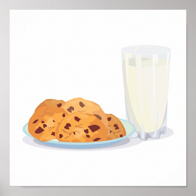 cookies and milk poster (Front)