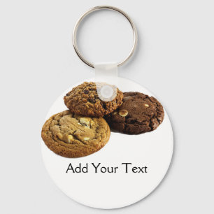 Cookies and Other Delicious Desserts on Red Key Ring