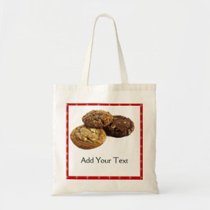 Cookies and Other Delicious Desserts on Red Tote Bag