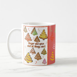 Cookies and trees- Abstract Christmas mug