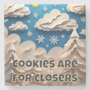Cookies are for Closers Stone Coaster