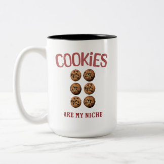 Cookies are my Niche Two-Tone Coffee Mug