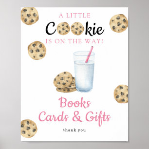 Cookies baby shower Books cards and gifts Poster