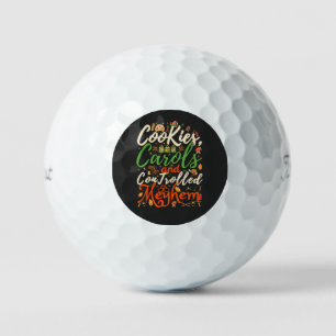 Cookies, carols, and controlled mayhem fun Christm Golf Balls