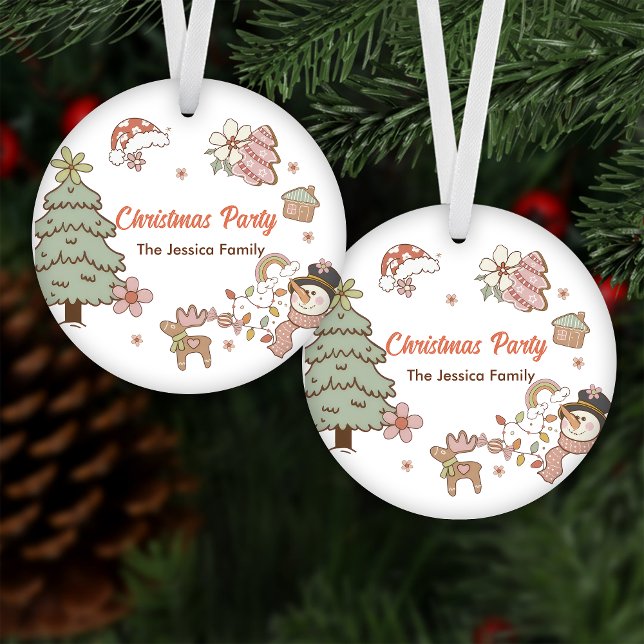 Cookies Christmas Party Ceramic Ornament (Creator Uploaded)
