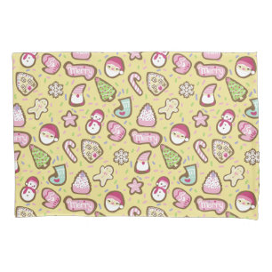 Cookies Christmas Yellow Pillowcase