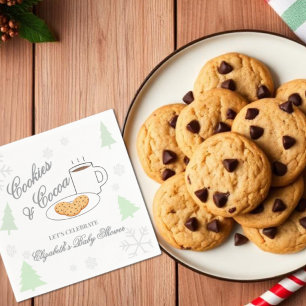 Cookies & Cocoa Baby Shower Napkin