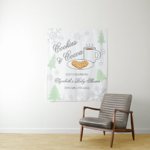 Cookies & Cocoa Baby Shower Tapestry
