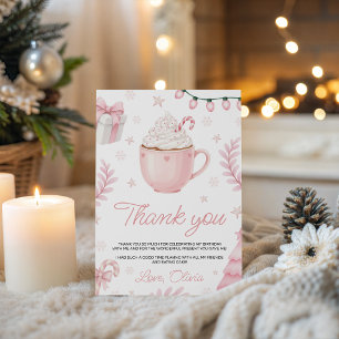 Cookies & Cocoa Birthday Thank You Card
