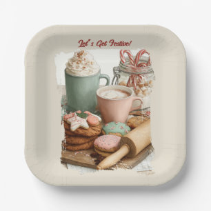 Cookies, Cocoa & Christmas Cheer Paper Plate