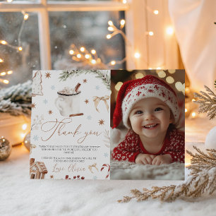 Cookies & Cocoa Photo Thank You Card