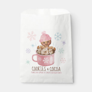 Cookies & Cocoa Winter Girl Birthday Party Favour Bag