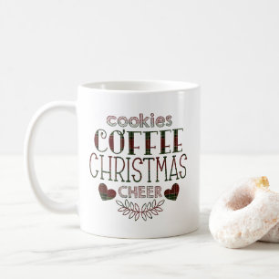 Cookies Coffee Christmas Cheer Personalised Quote Coffee Mug