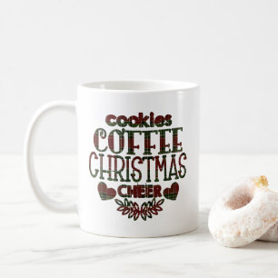 Cookies Coffee Christmas Cheer Personalised Quote Mug