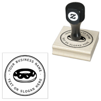 Cookies Custom Business Logo Large Rubber Stamp
