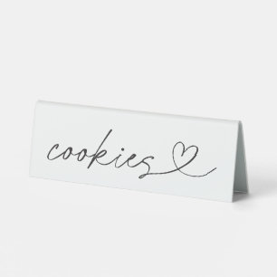 Cookies Food Label Wedding Party Acrylic Sign