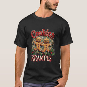 Cookies for Krampus Funny Gothic Christmas T-Shirt