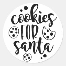Cookies for santa, Christmas sticker