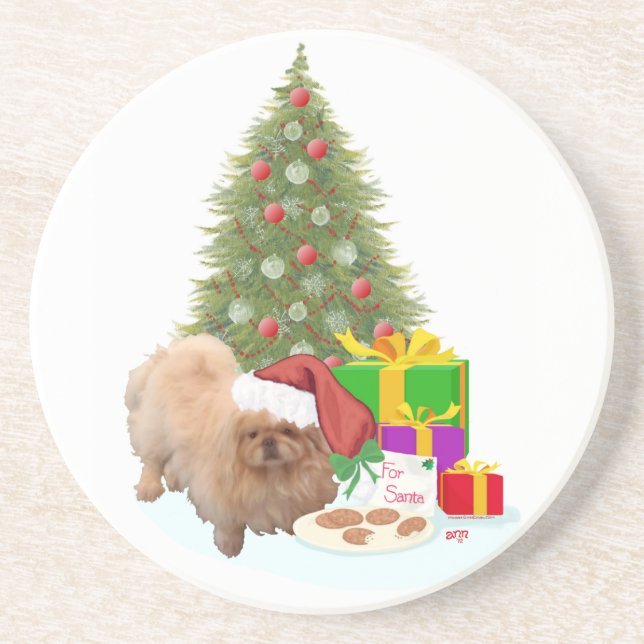 Cookies for Santa Claus Coaster (Front)