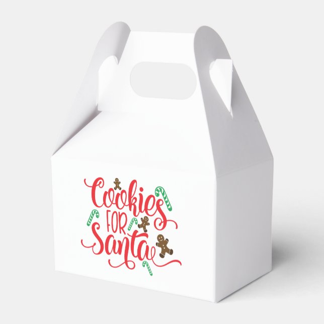Cookies for Santa Favour Box (Back Side)