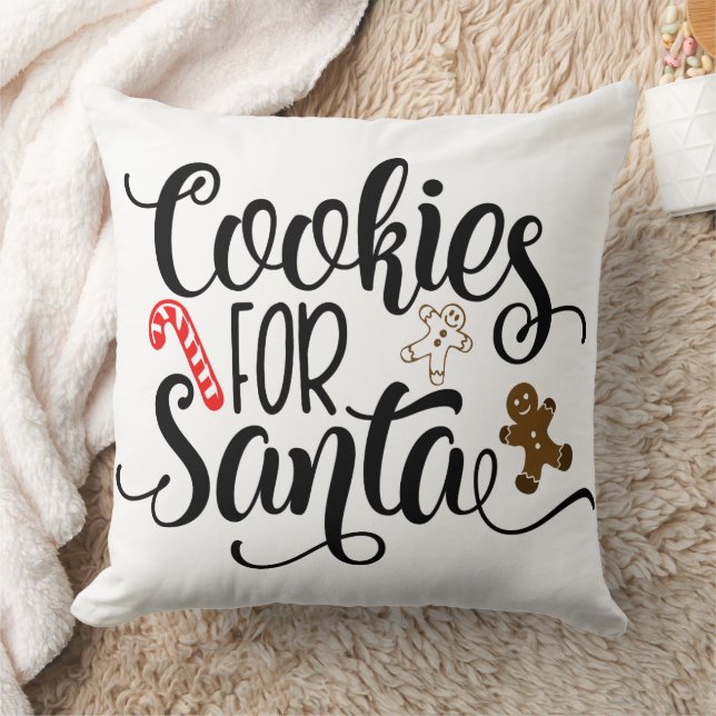 Cookies for Santa Fun Christmas Cushion (Blanket)