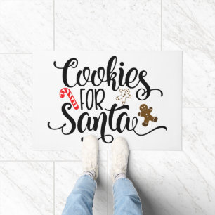 Cookies for Santa Fun Christmas Doormat