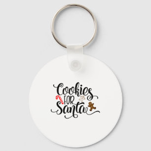 Cookies For Santa Fun Christmas Key Ring