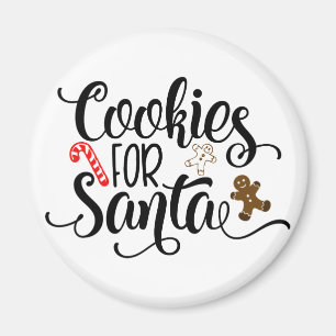 Cookies for Santa Fun Christmas Magnet