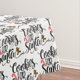 Cookies for Santa Fun Christmas Tablecloth