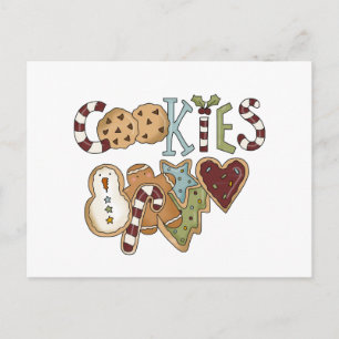 Cookies for Santa Tshirts and Gifts Holiday Postcard