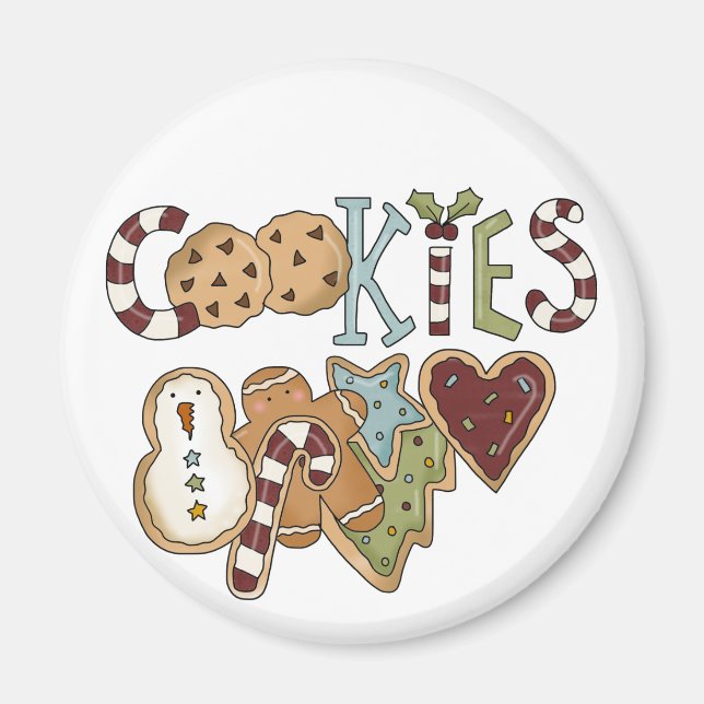 Cookies for Santa Tshirts and Gifts Magnet (Front)